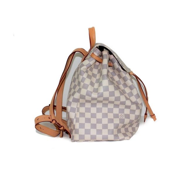 Louis Vuitton Speron Damier Azur White Gray Pink Rucksack Backpack - Picture 3 of 8